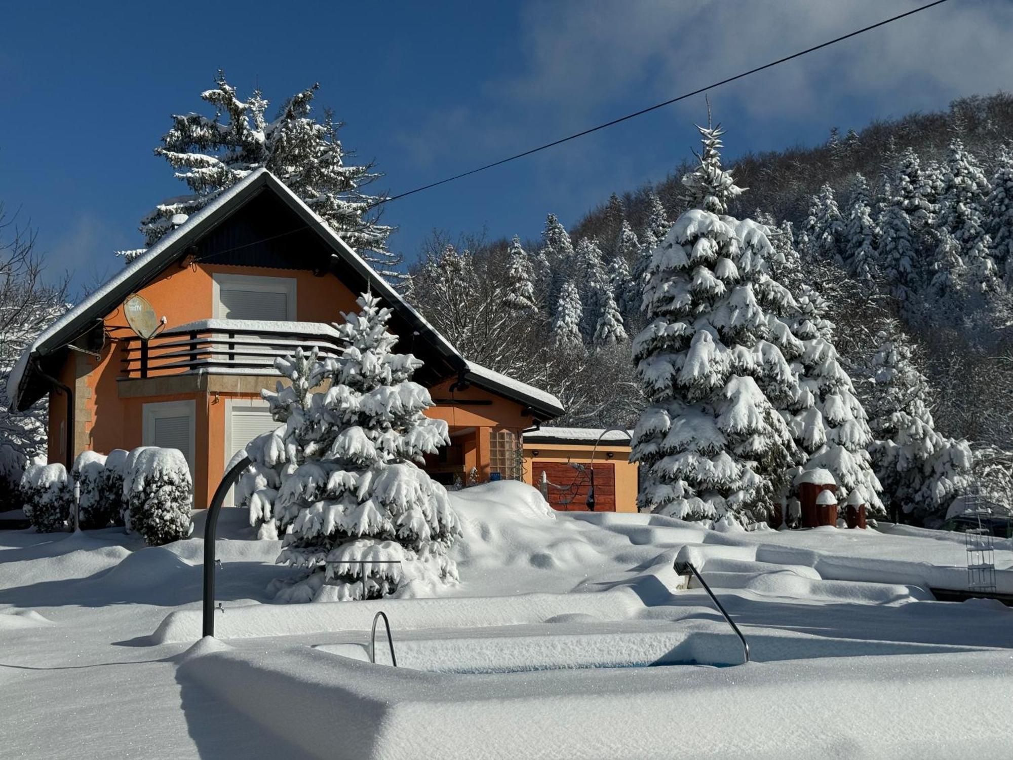 Villa Tratea - With A Heated Pool Tomici Kültér fotó